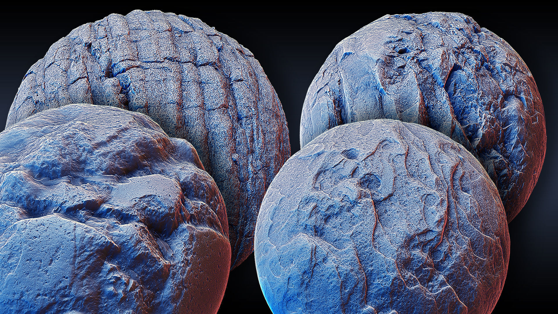 Ultra HQ Terrain Seamless Sculpt Zbrush brushes and Alphas Vol7 3D model_1