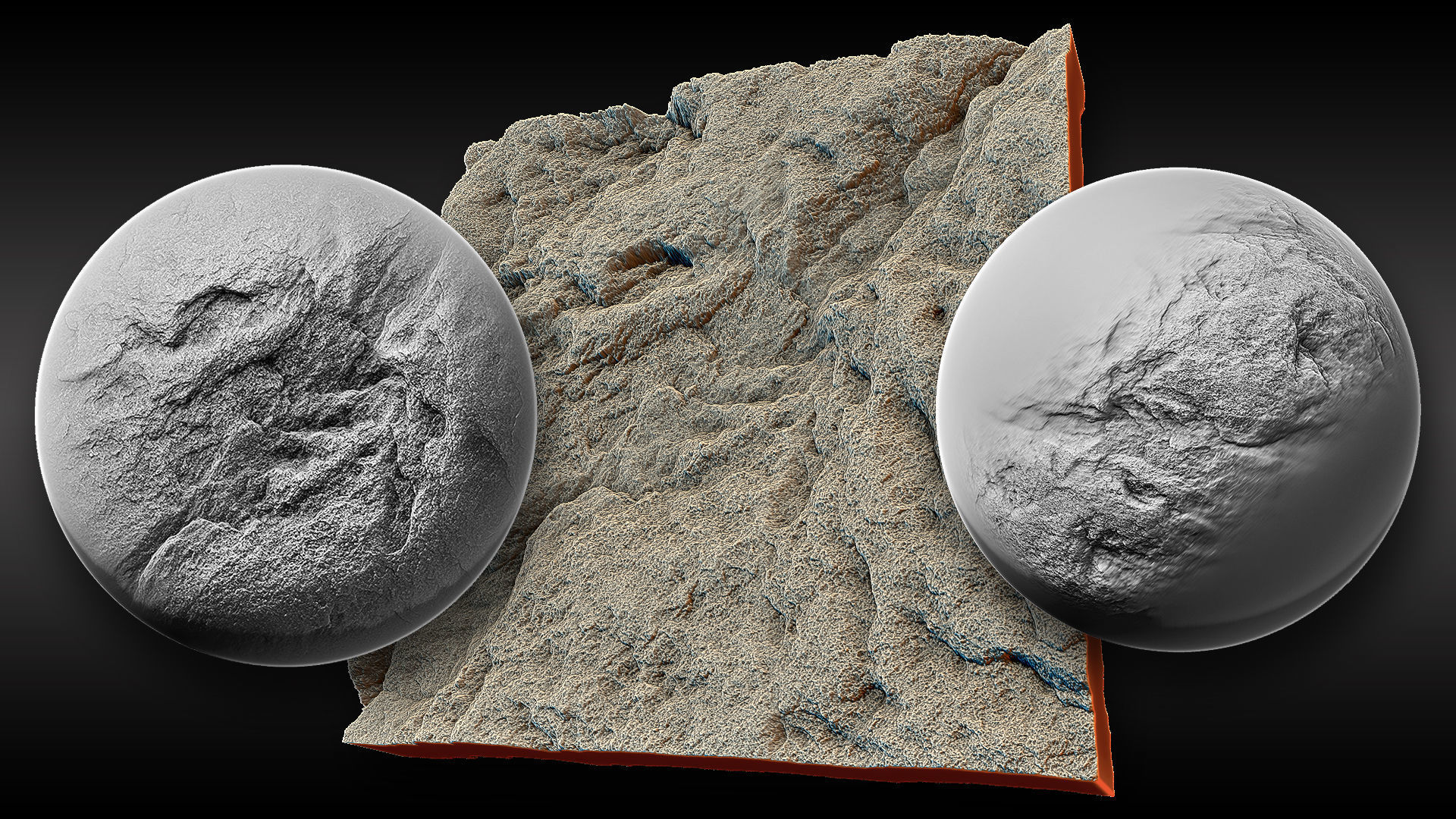 Ultra HQ Terrain Seamless Sculpt Zbrush brushes and Alphas Vol7 3D model_34