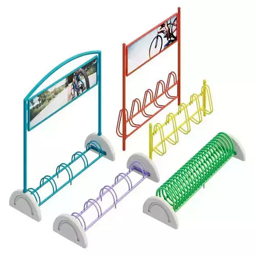 Bicycle stands one 3D model