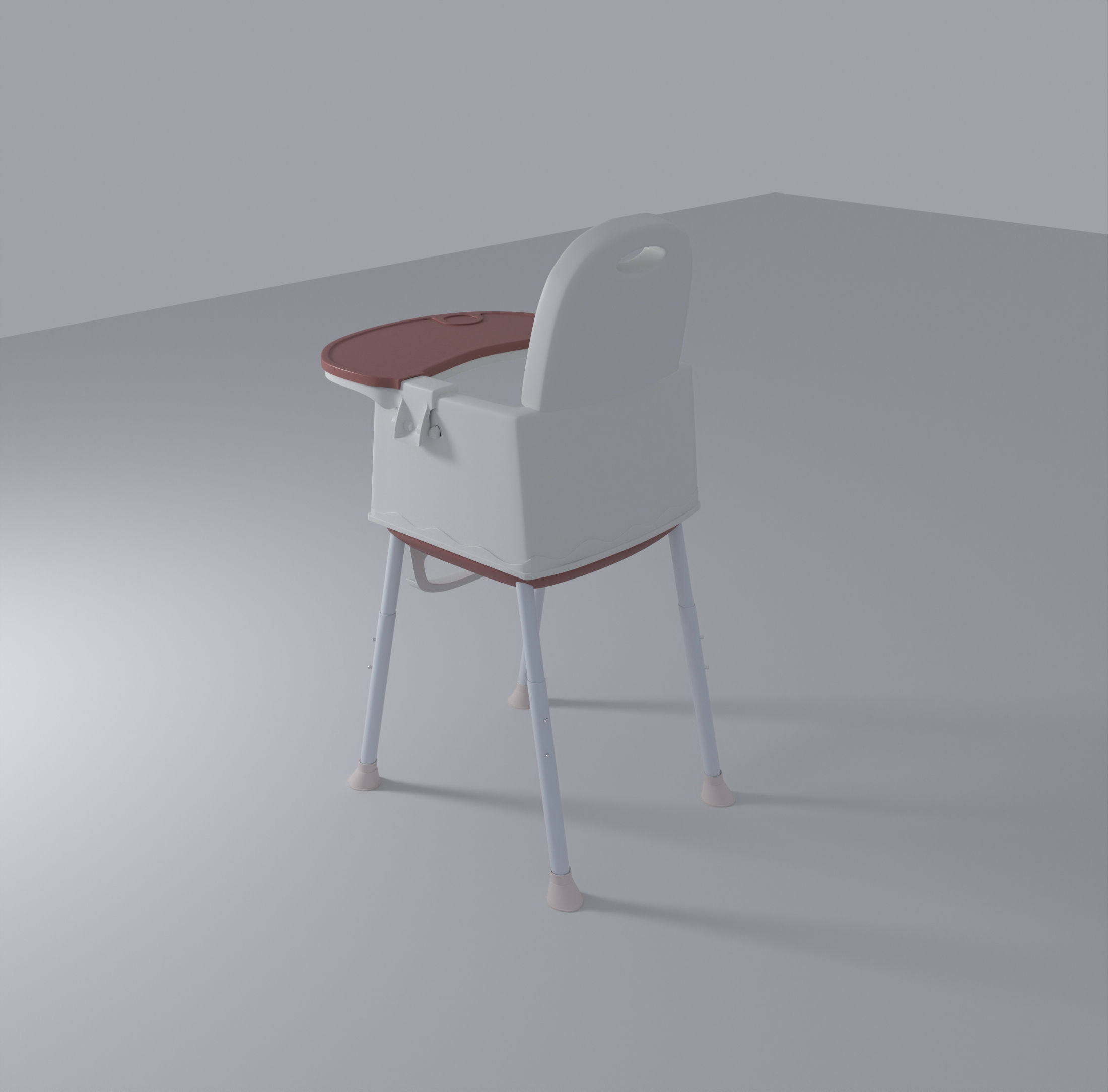Baby highchair - Vnhouse 3D model_3