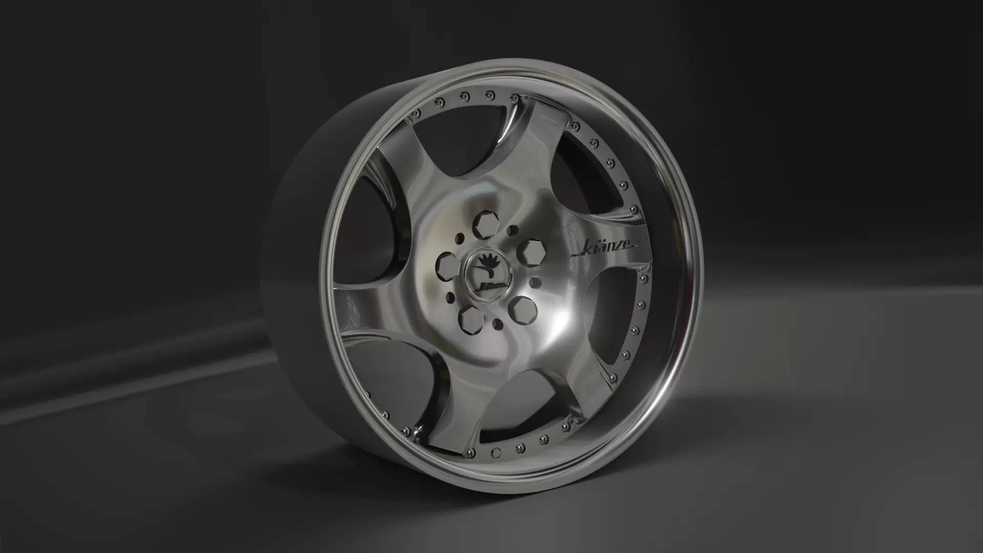 wheel kranze bazreia printable 1-24 3D print model