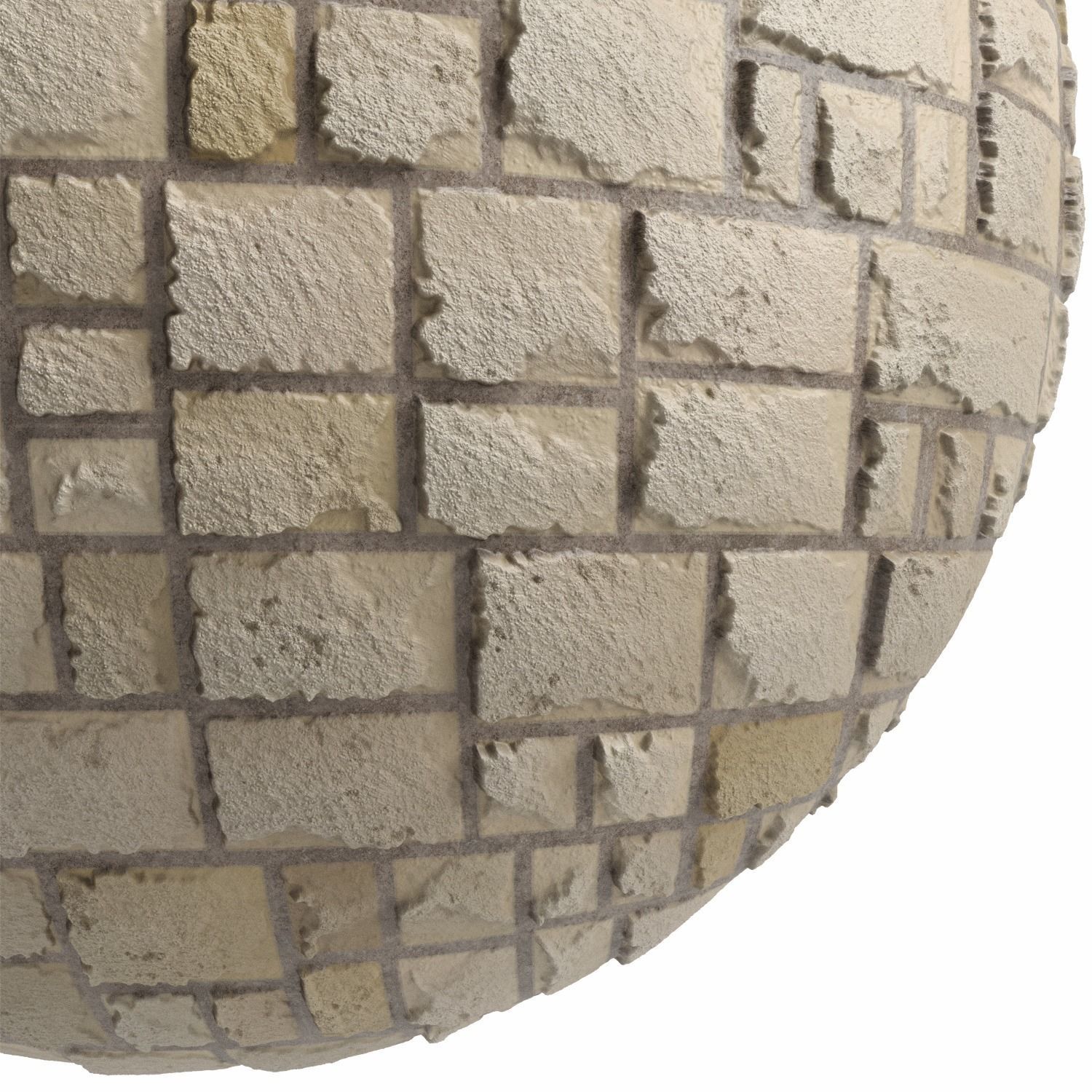 Ston Wall Material 9- Stone Wall Decorative Pbr 4k Texture_2