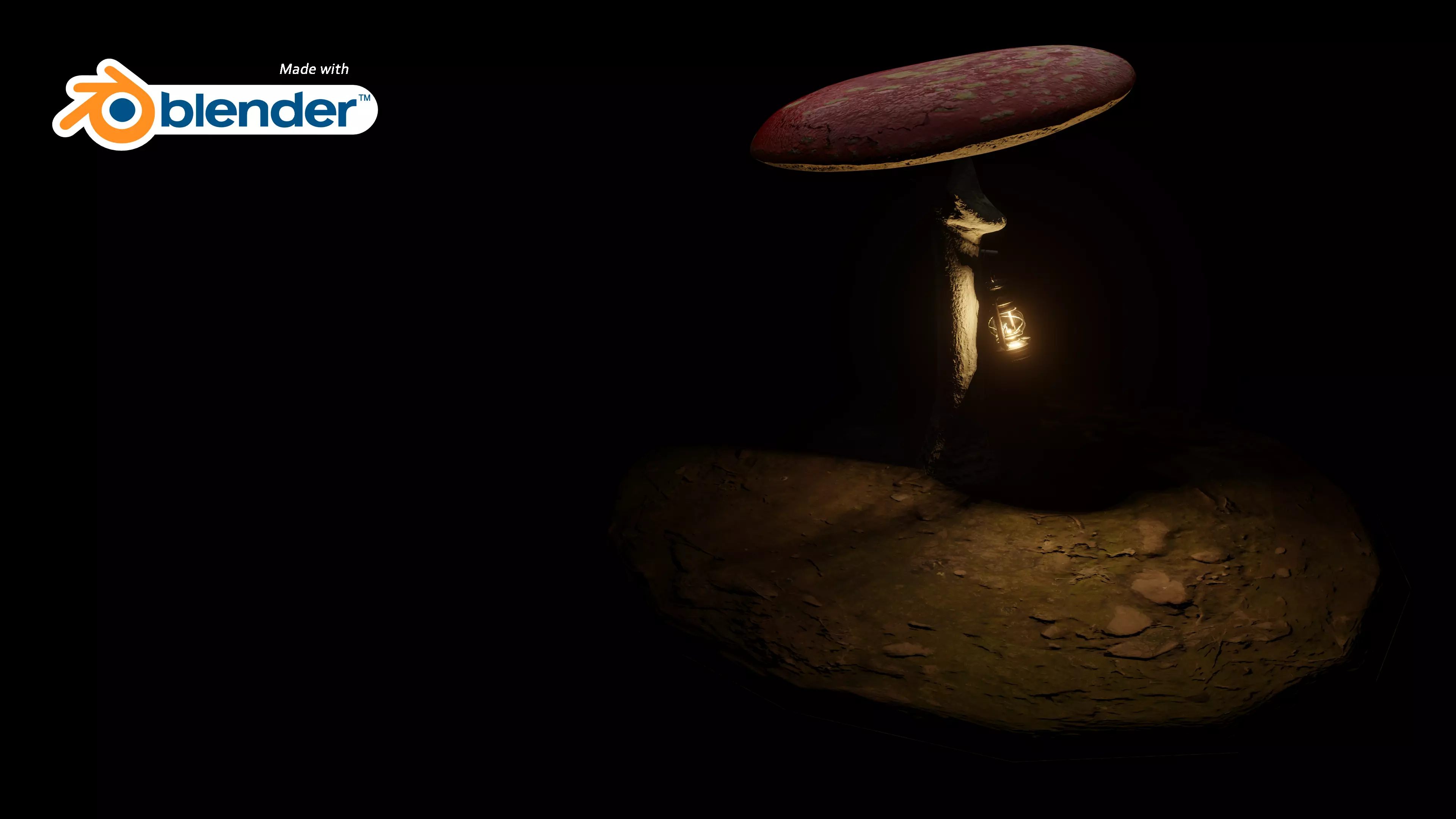 Night mushroom 3D model