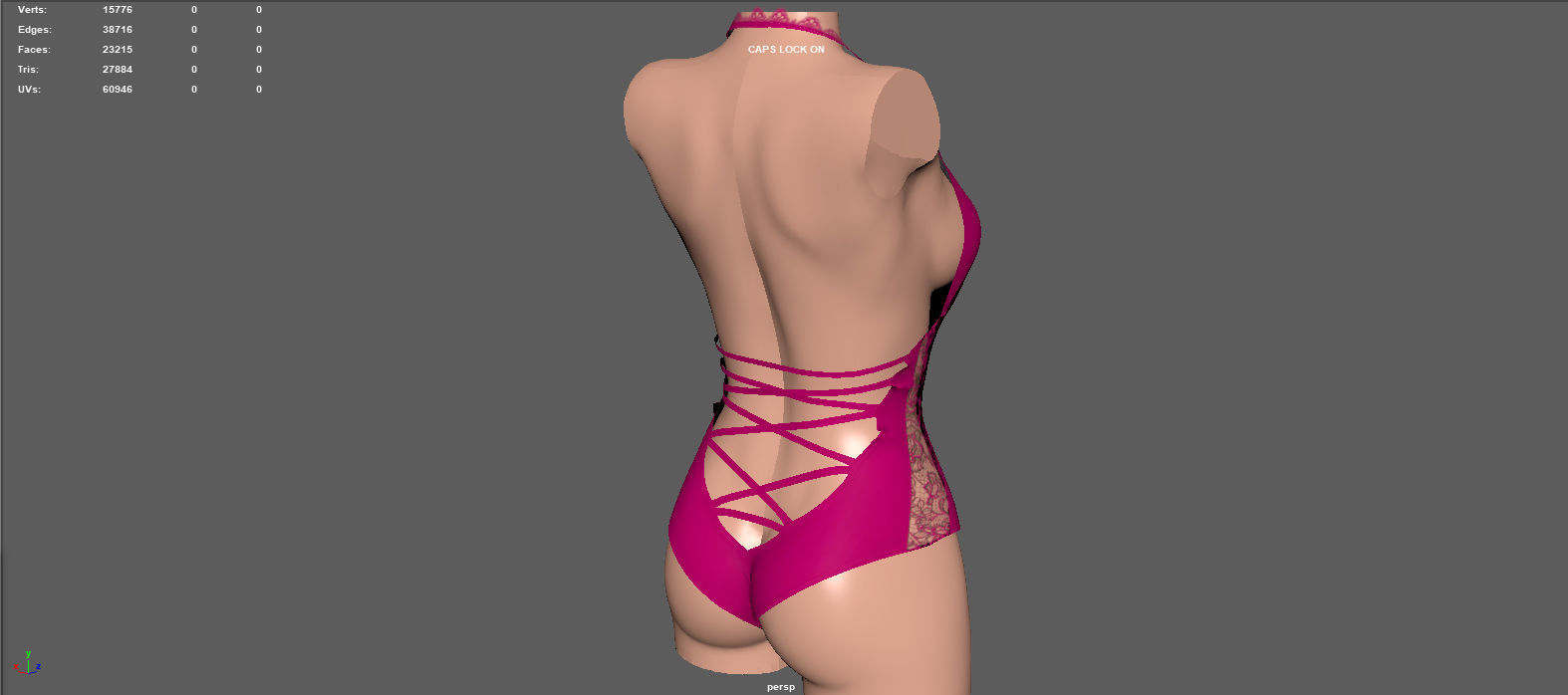 LACE BODY Low-poly 3D model_14