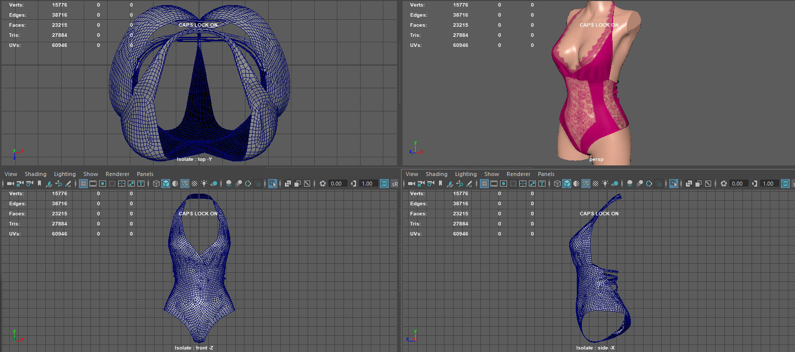 LACE BODY Low-poly 3D model_17
