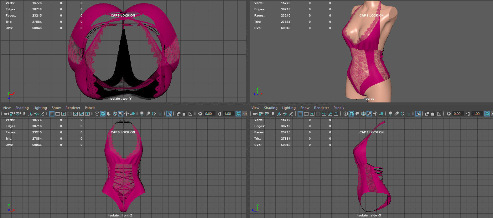 LACE BODY Low-poly 3D model_18