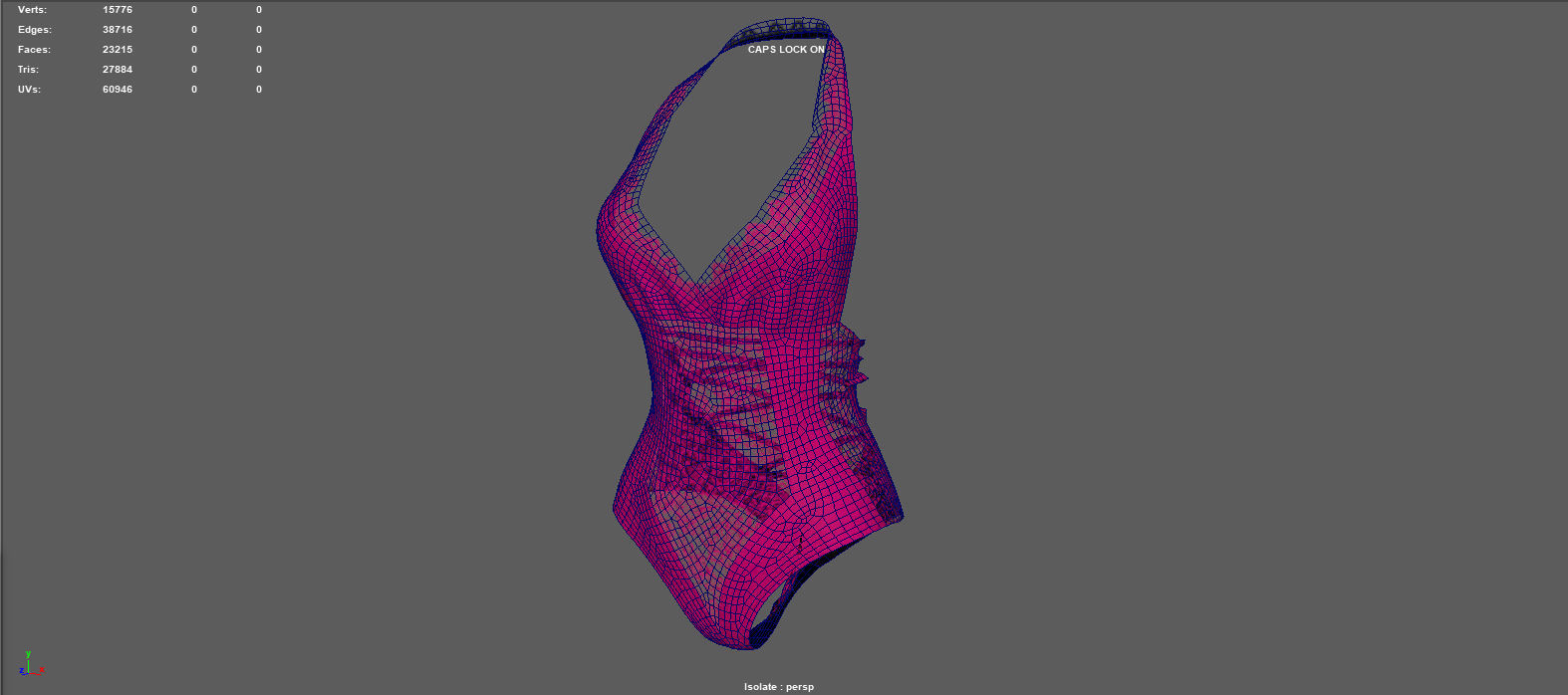 LACE BODY Low-poly 3D model_13