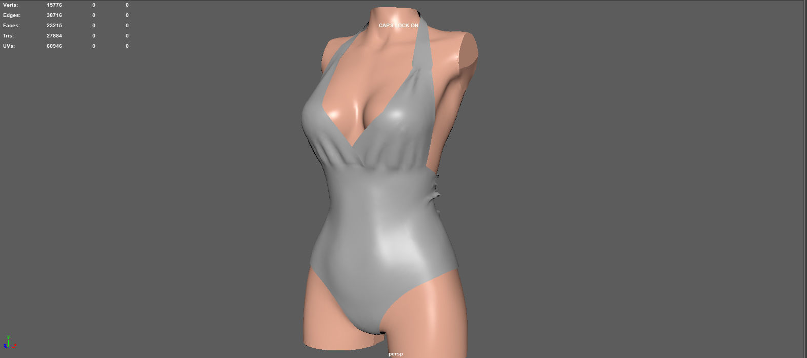 LACE BODY Low-poly 3D model_11