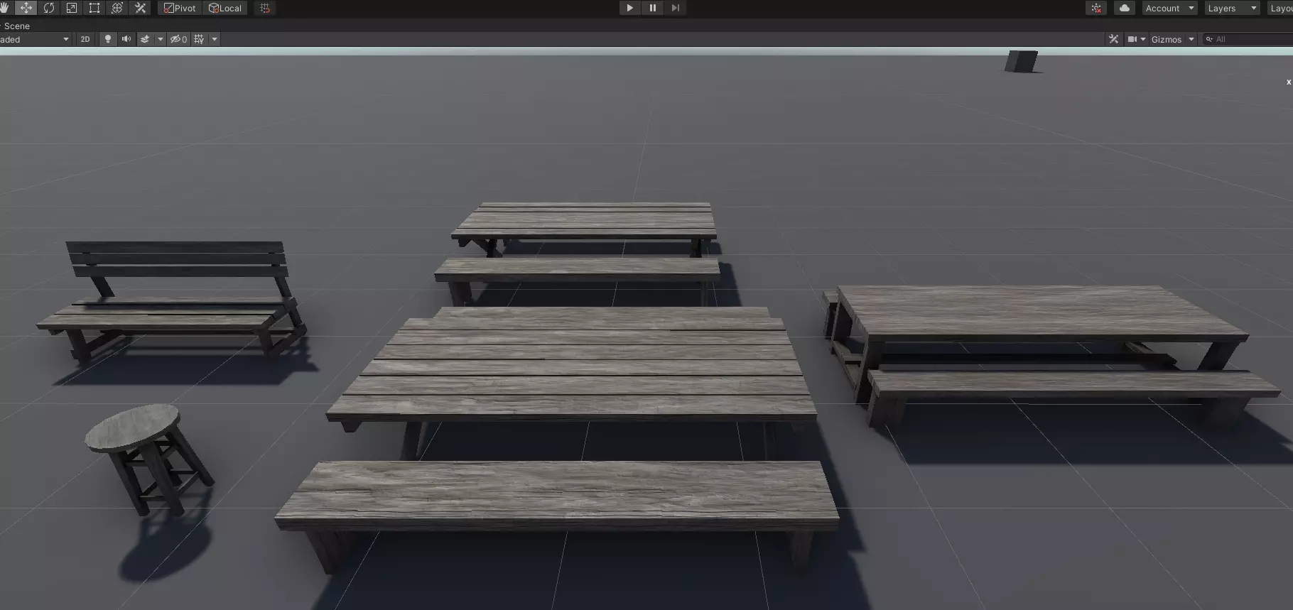 Wood Assets Pack v4 Low-poly 3D model_0