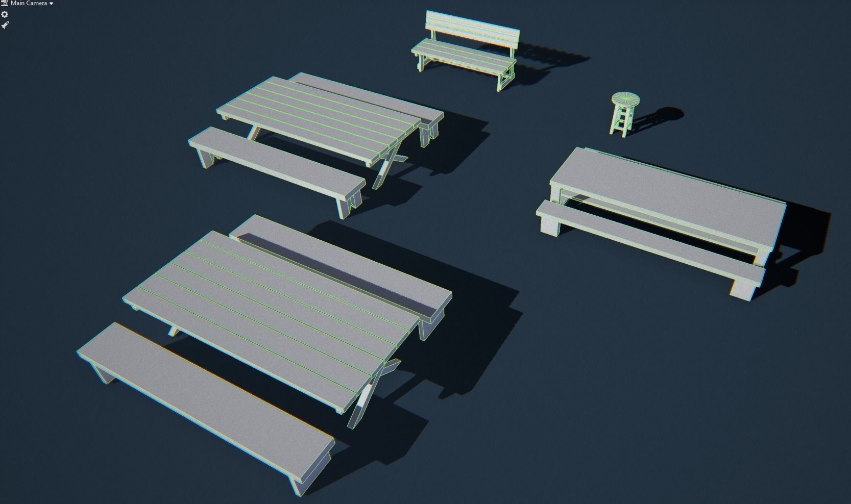 Wood Assets Pack v4 Low-poly 3D model_5