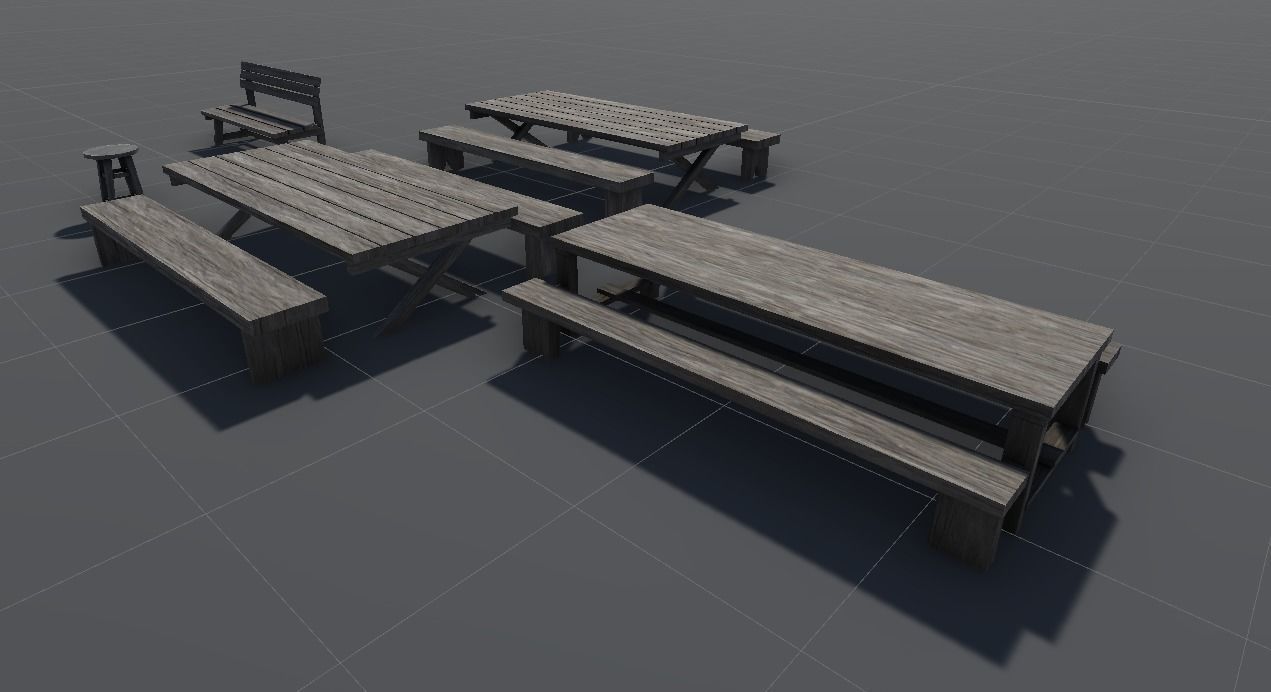 Wood Assets Pack v4 Low-poly 3D model_3
