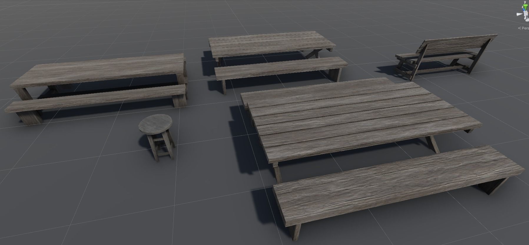 Wood Assets Pack v4 Low-poly 3D model_4
