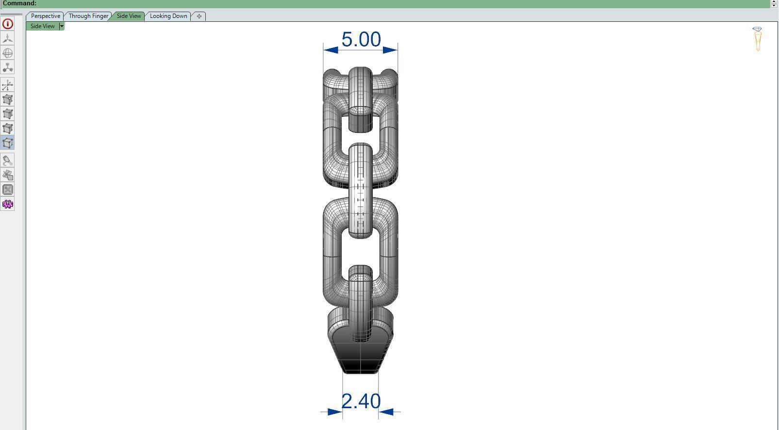 Gold ring A 3D print model_10