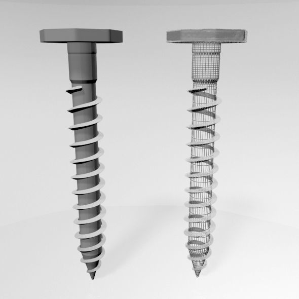 Drywall Screw 09 3D model_1