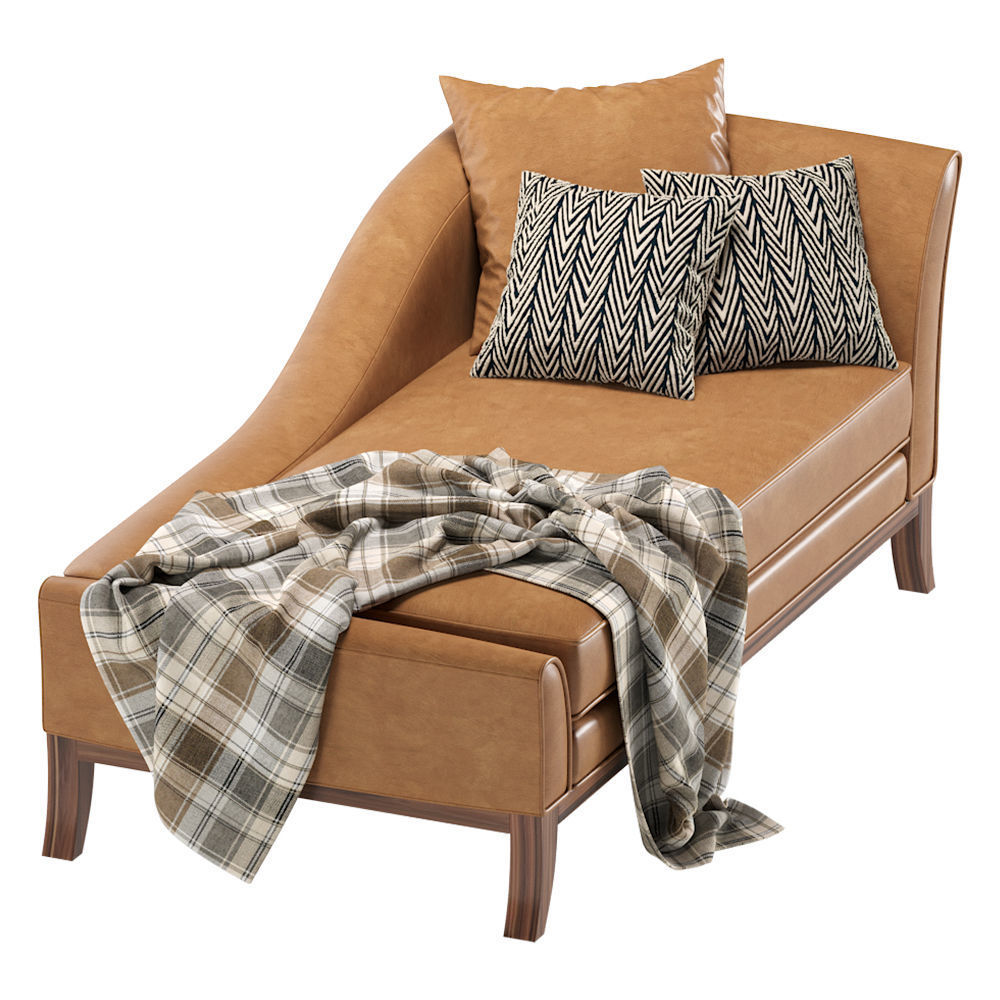 Ottoman Swansea Leather 3D model_3