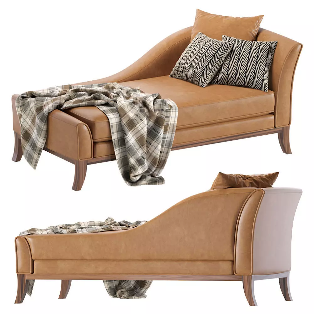 Ottoman Swansea Leather 3D model_0