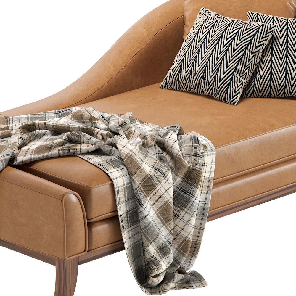 Ottoman Swansea Leather 3D model_1