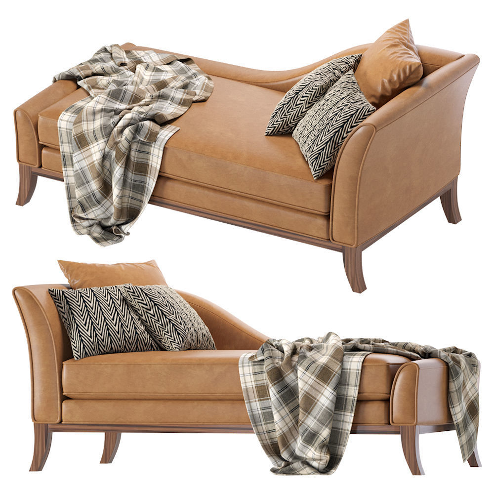 Ottoman Swansea Leather 3D model_2