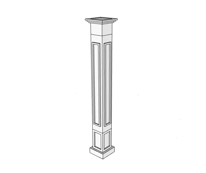 Architectural Coloumn 3D model_0