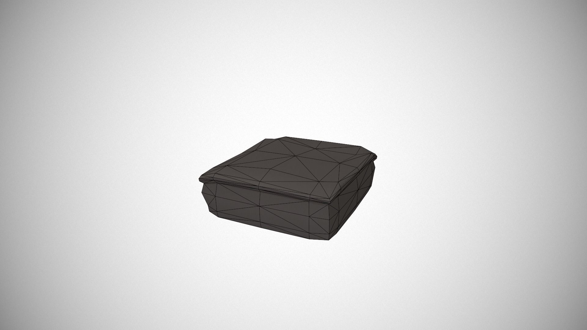 Custard Slice Low-poly 3D model_18