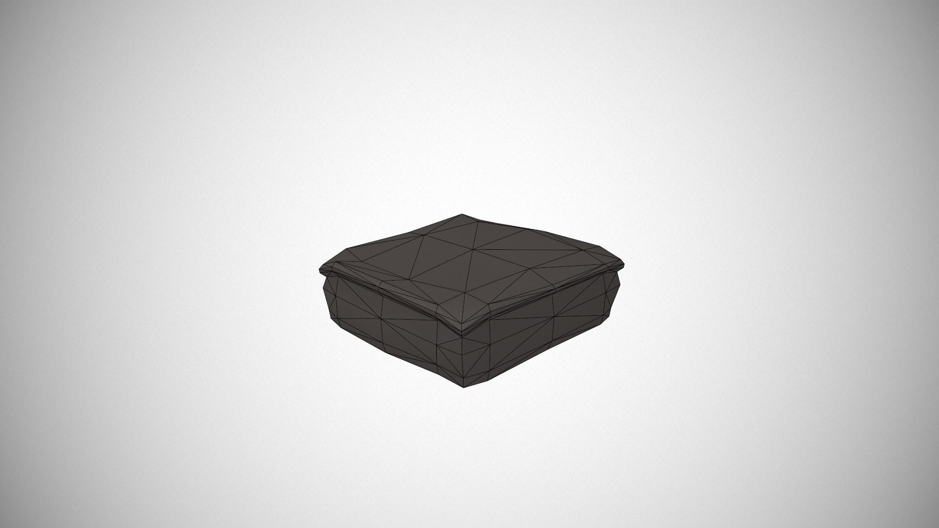 Custard Slice Low-poly 3D model_12