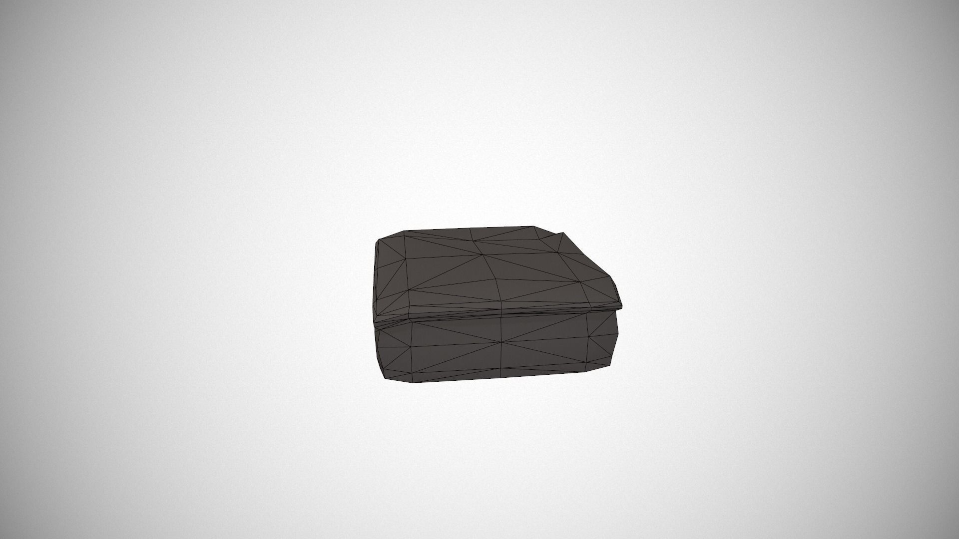 Custard Slice Low-poly 3D model_19