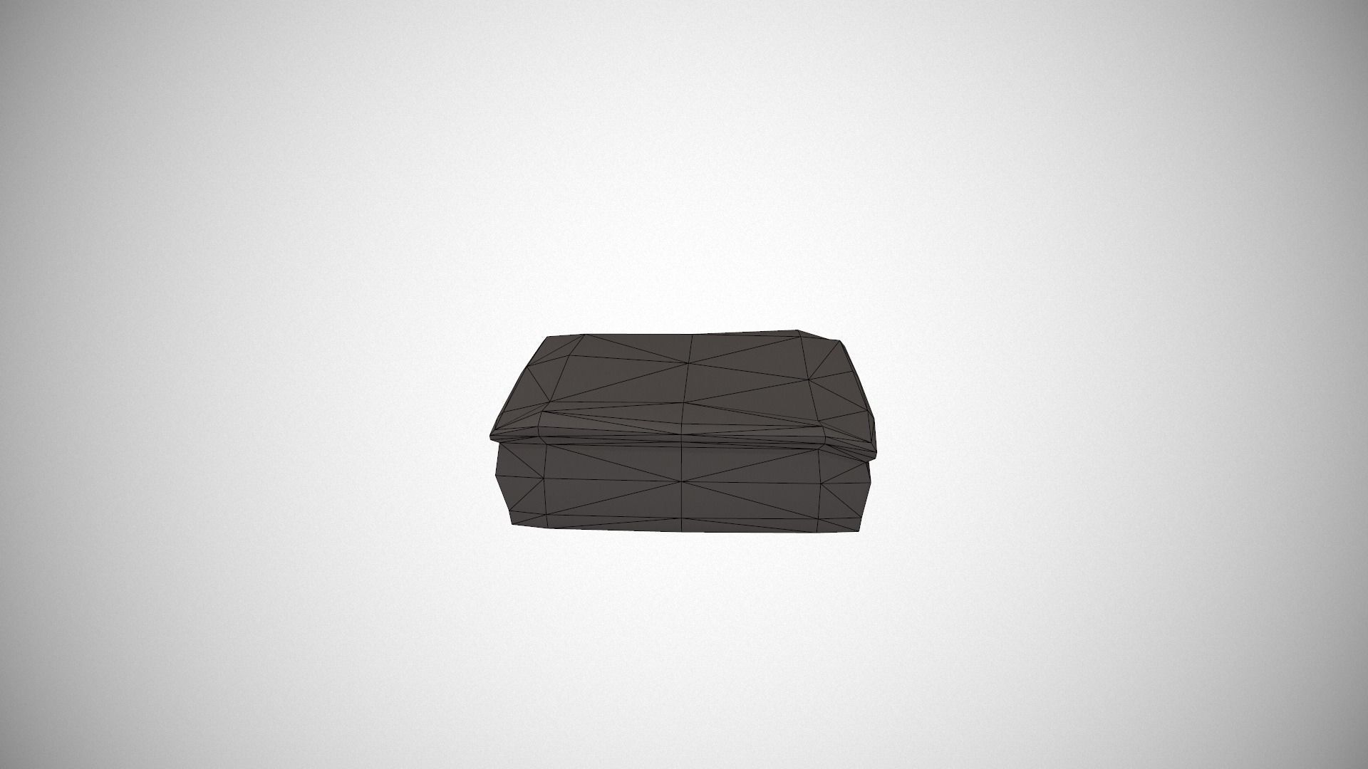 Custard Slice Low-poly 3D model_16