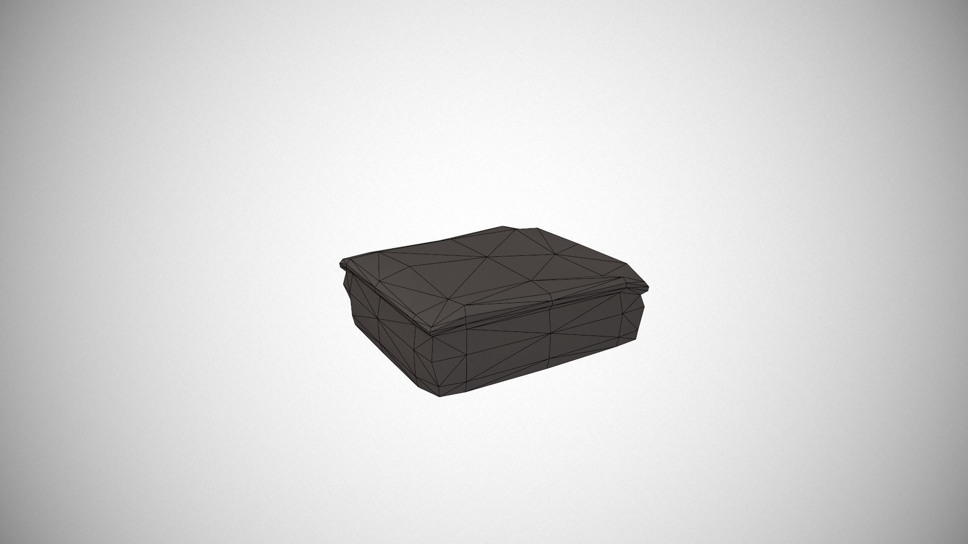 Custard Slice Low-poly 3D model_17