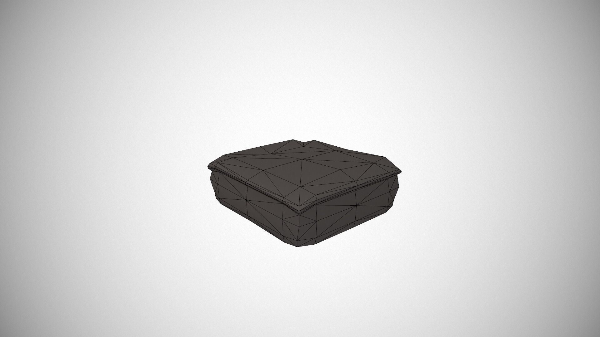 Custard Slice Low-poly 3D model_20