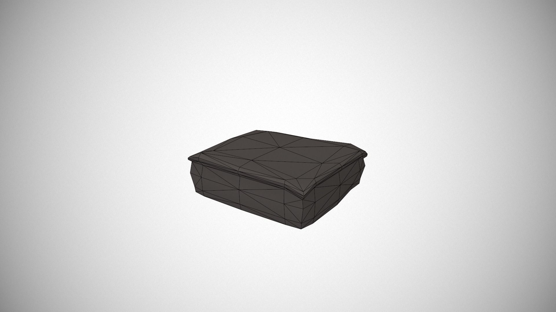 Custard Slice Low-poly 3D model_15