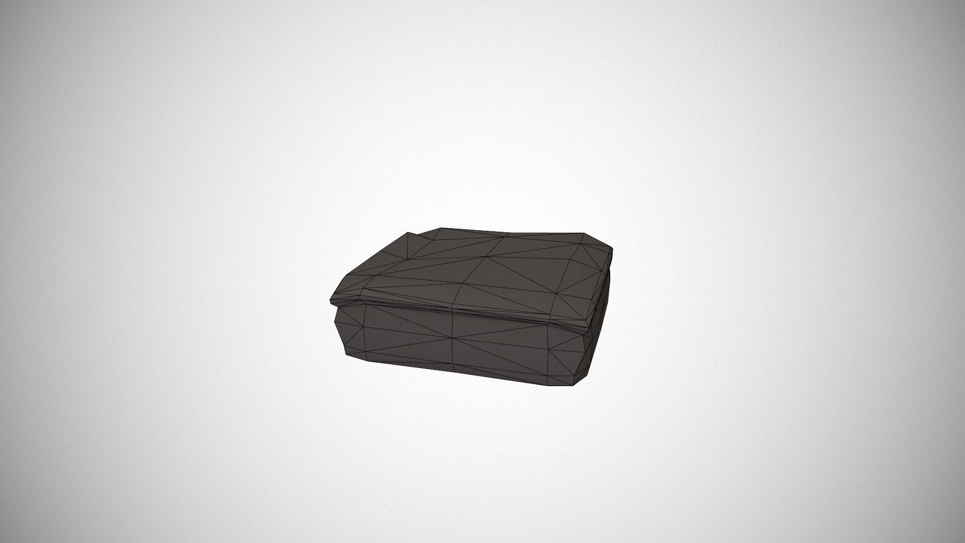 Custard Slice Low-poly 3D model_21