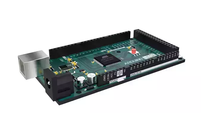 Arduino mega Low-poly 3D model