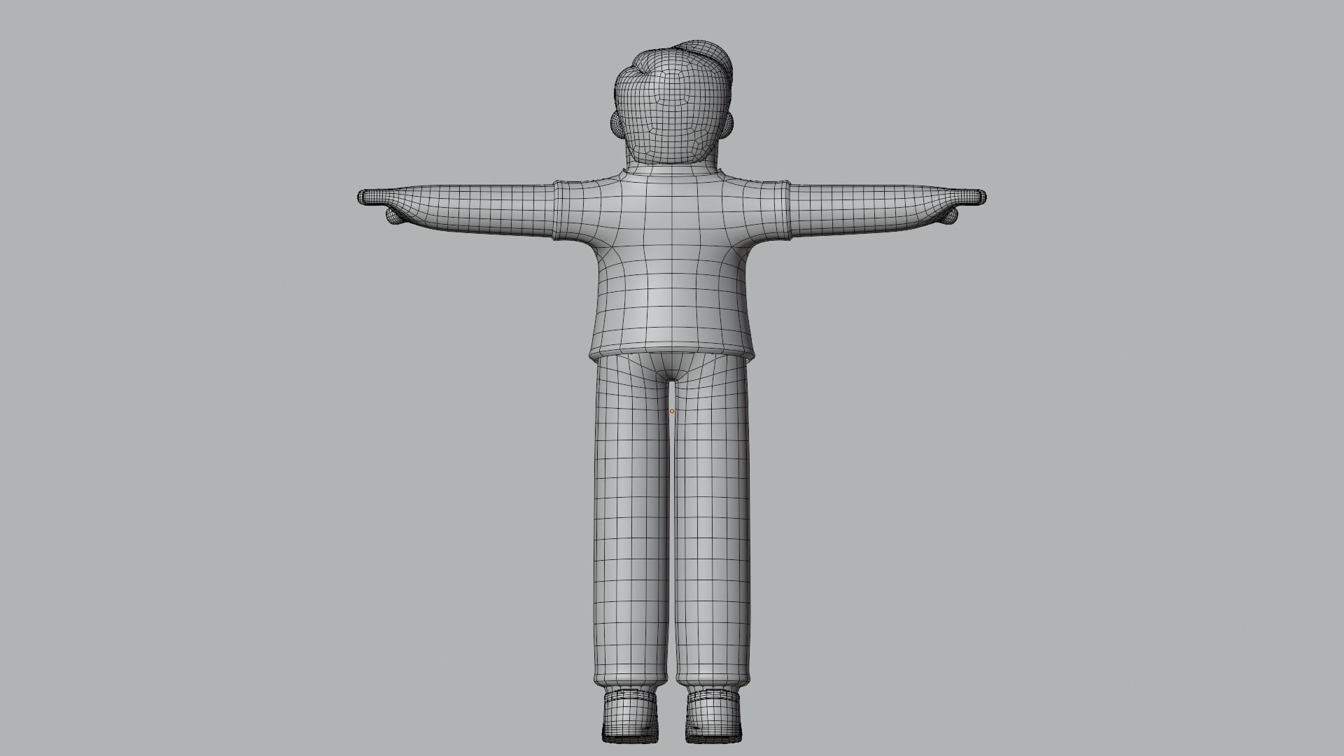 Minimal Cartoon Character Man 3D model_26