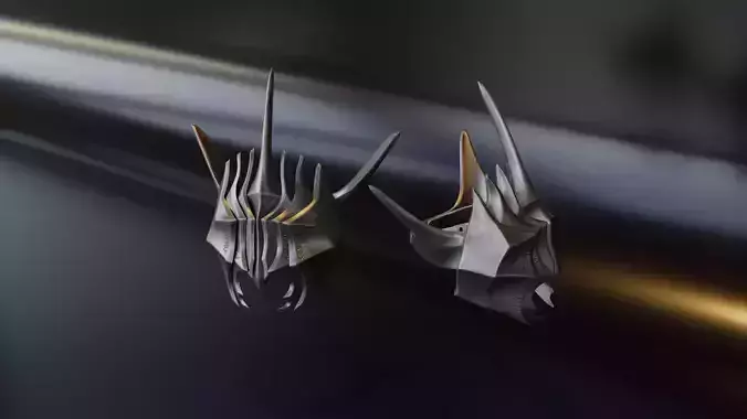 Mouth of Sauron helmet - fully modular version 3D print model