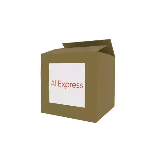 Ali express box Low-poly 3D model