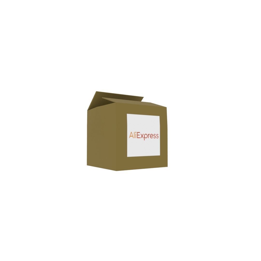 Ali express box Low-poly 3D model_21