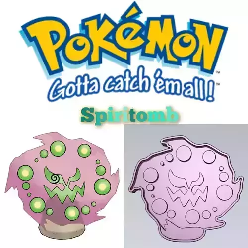 Amazing Pokemon Spiritomb Cookie Cutter Stamp Cake Decorating  3D model