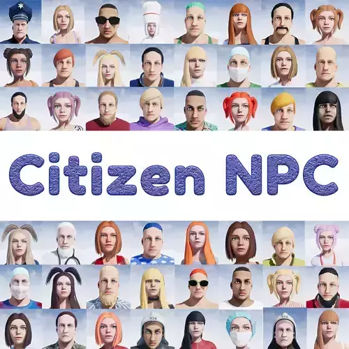 Citizen NPC Low-poly 3D model