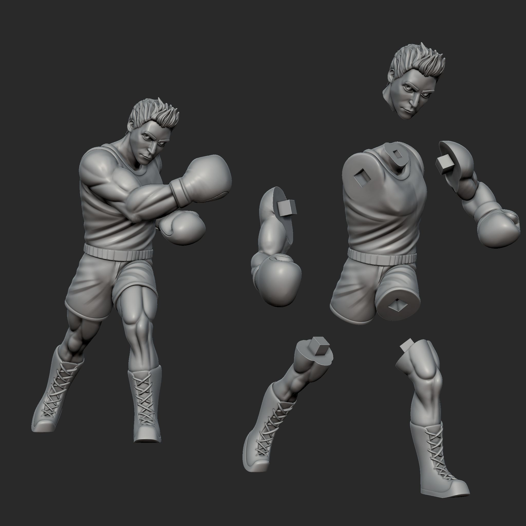 Little Mac  3D print model_5