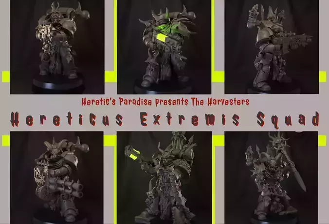 The Harvesters - Hereticus Extremis Squad 3D print model