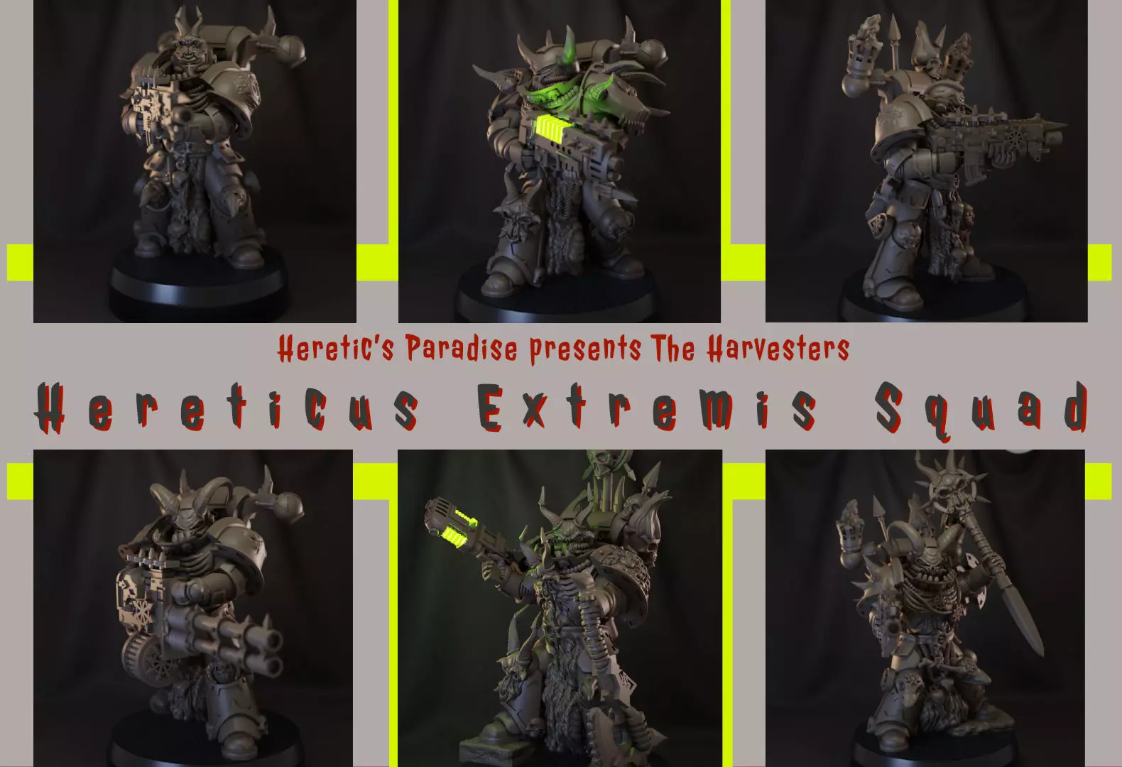 The Harvesters - Hereticus Extremis Squad 3D print model_0