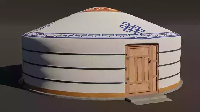 mongol ger 3D model