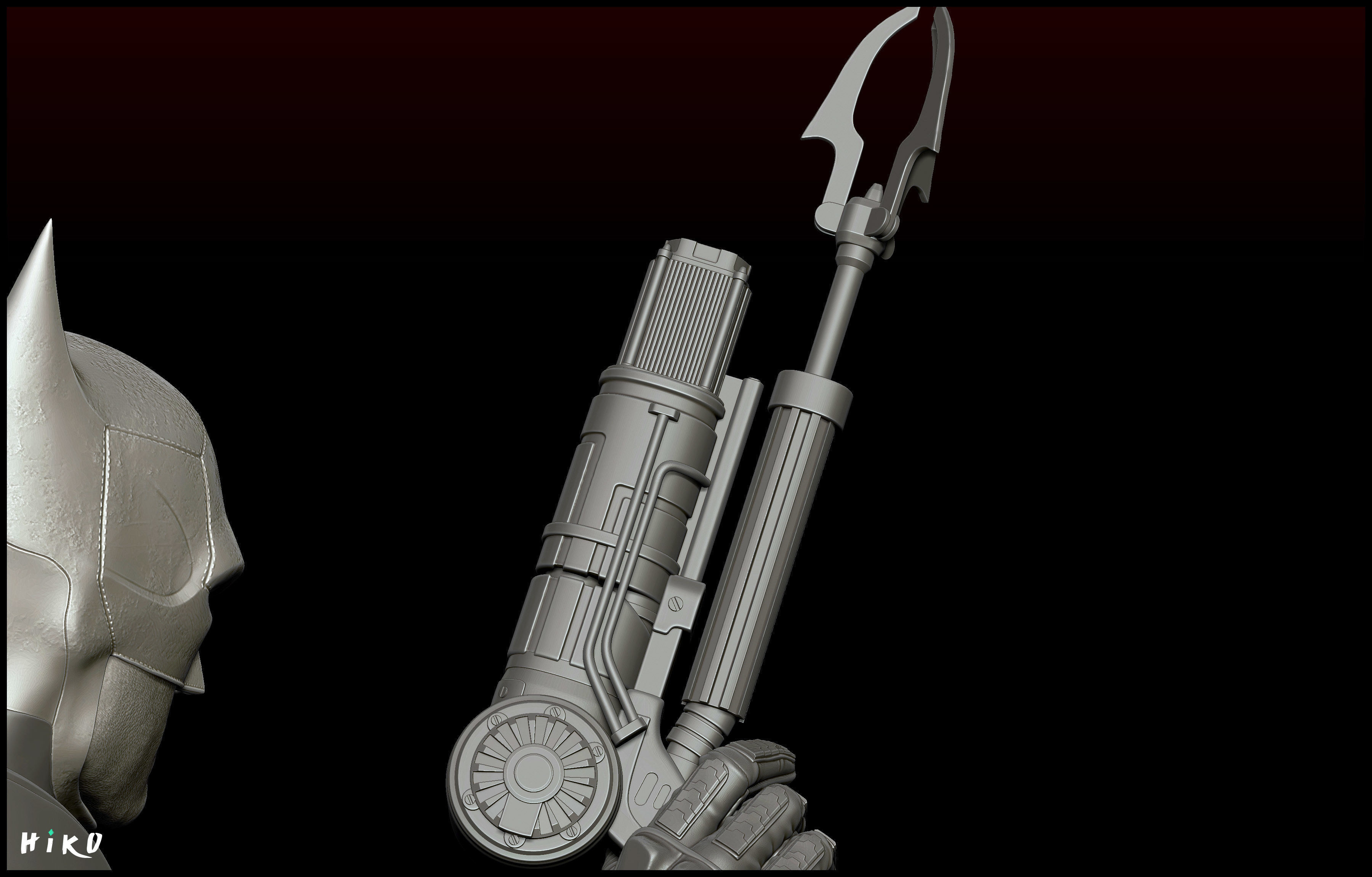 The Batman 2022 - Robert Pattinson STL - 1-6 Scale 3D print model_15