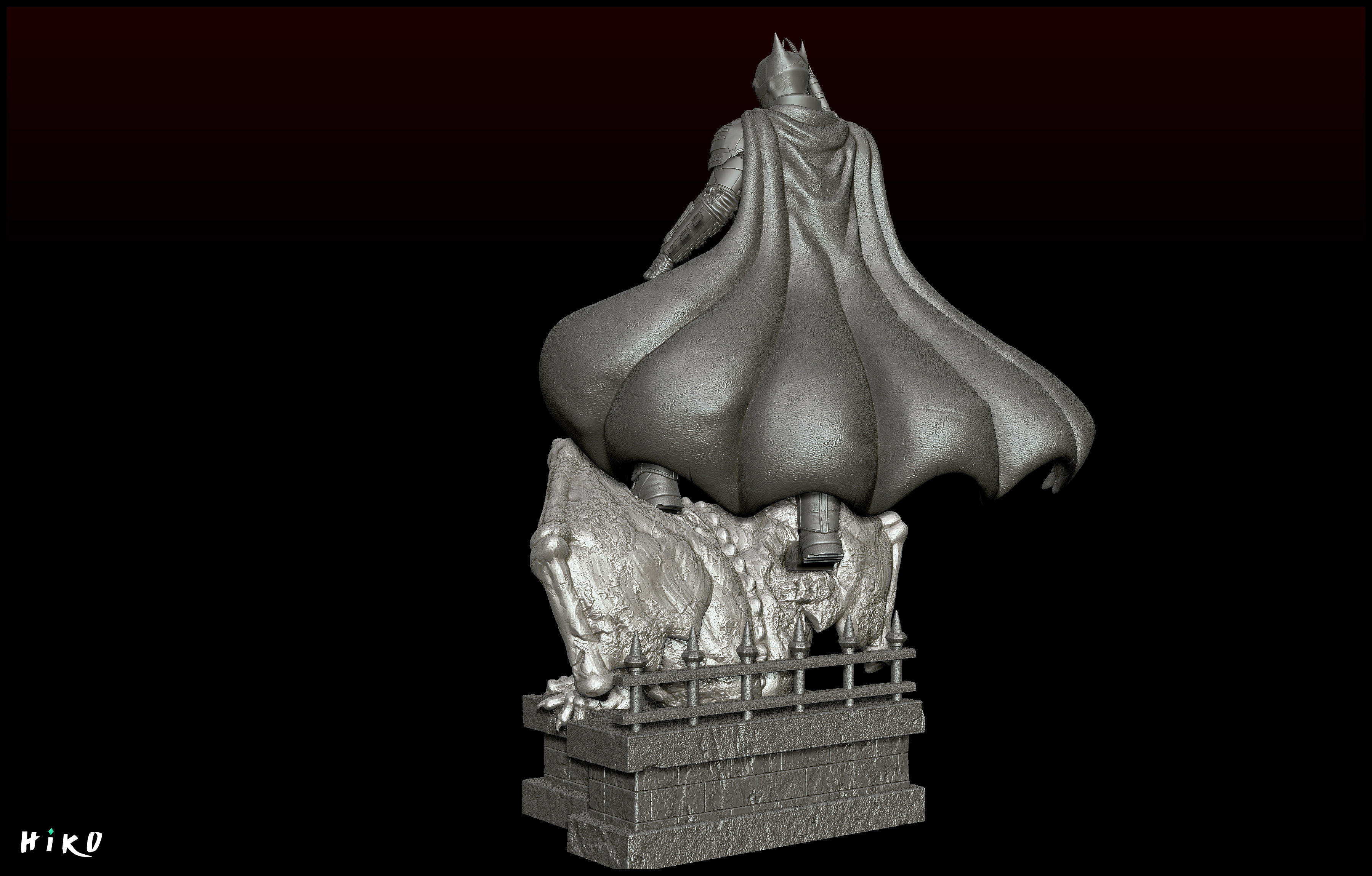 The Batman 2022 - Robert Pattinson STL - 1-6 Scale 3D print model_29