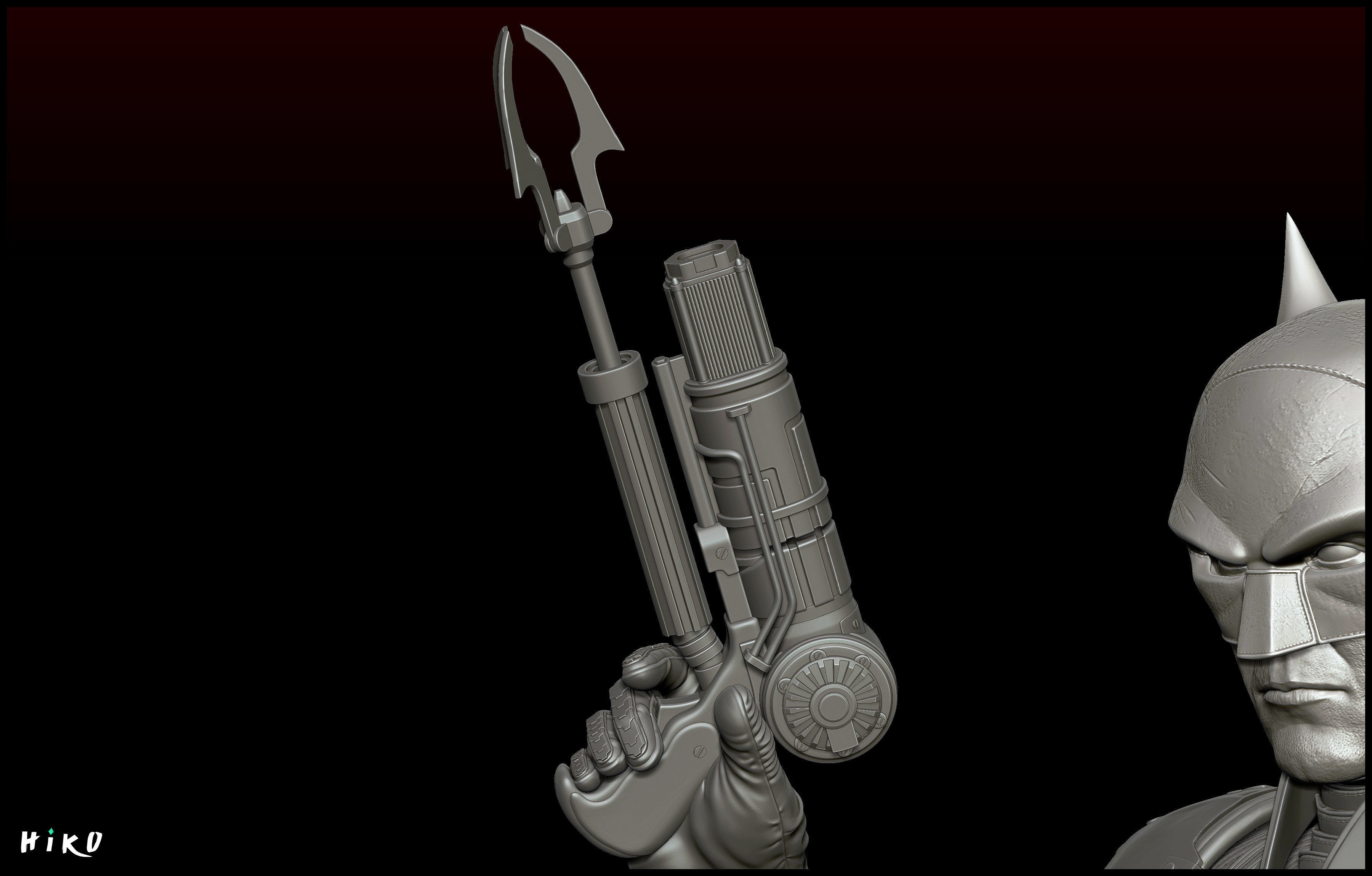 The Batman 2022 - Robert Pattinson STL - 1-6 Scale 3D print model_16