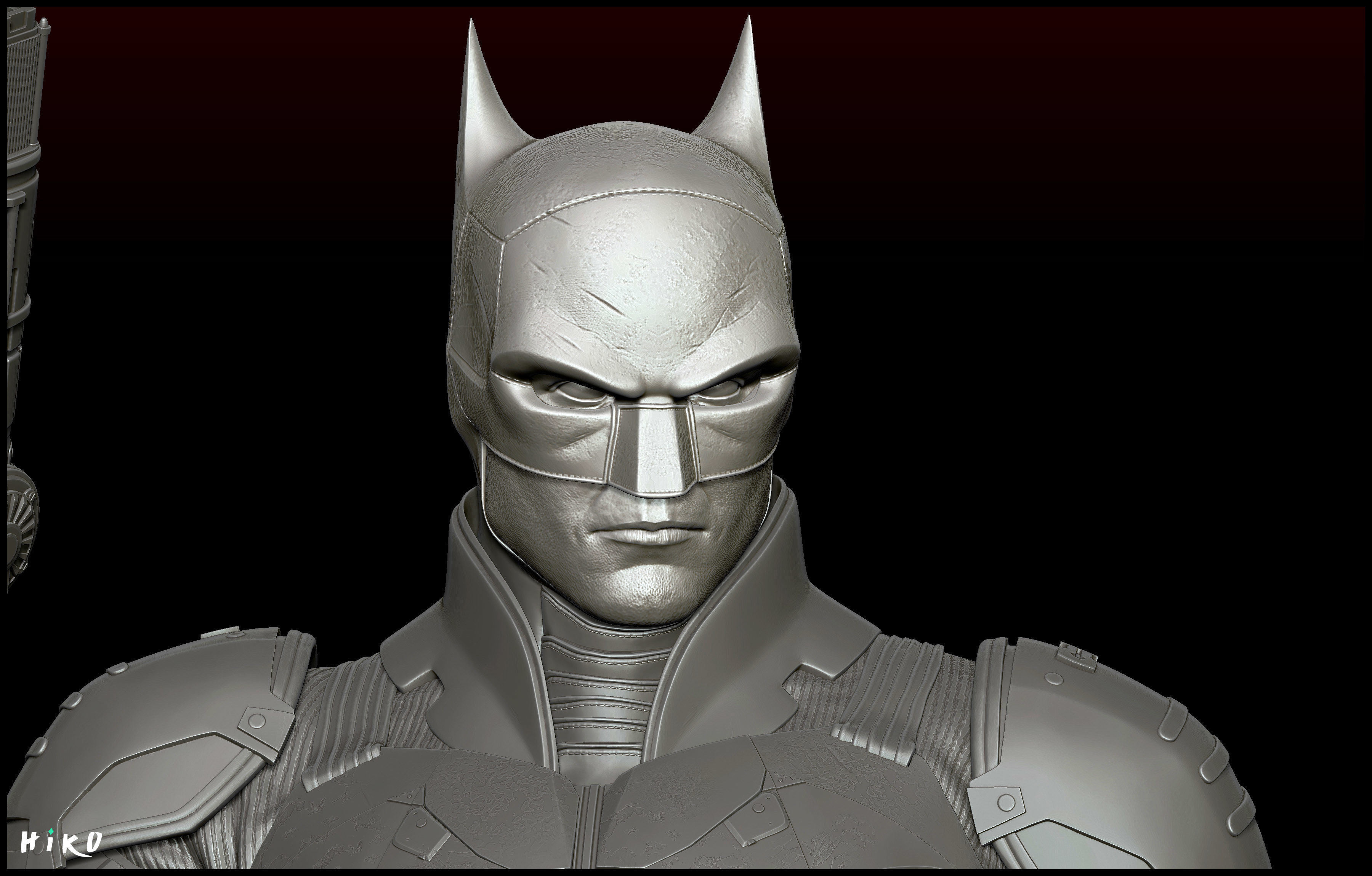 The Batman 2022 - Robert Pattinson STL - 1-6 Scale 3D print model_13