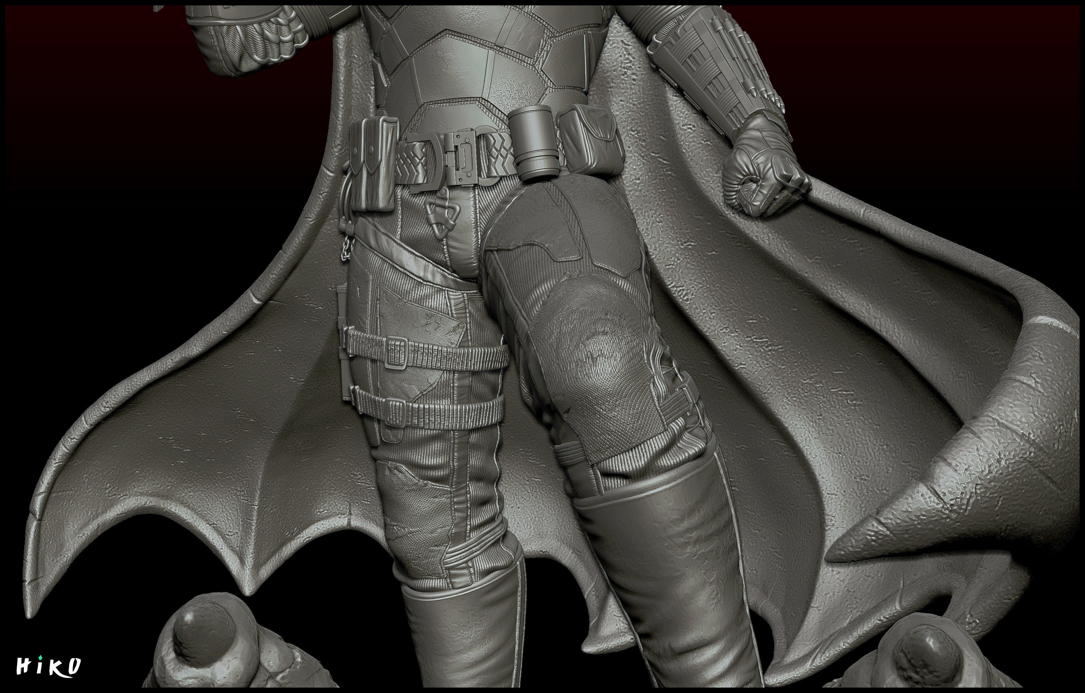 The Batman 2022 - Robert Pattinson STL - 1-6 Scale 3D print model_23