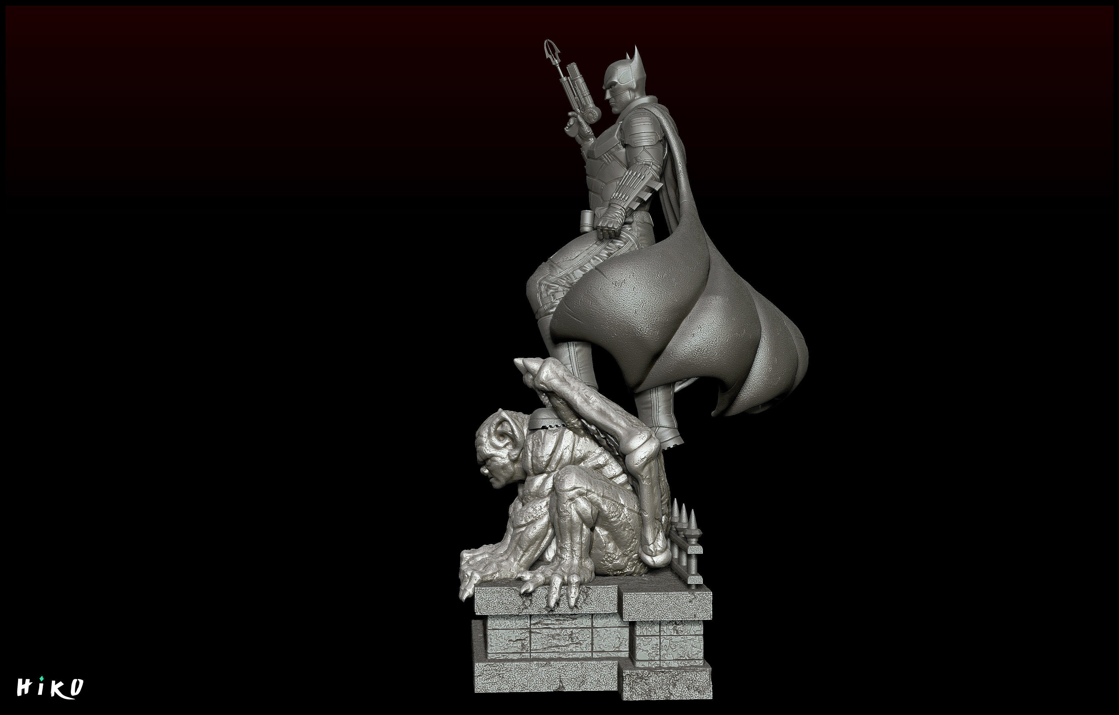 The Batman 2022 - Robert Pattinson STL - 1-6 Scale 3D print model_28