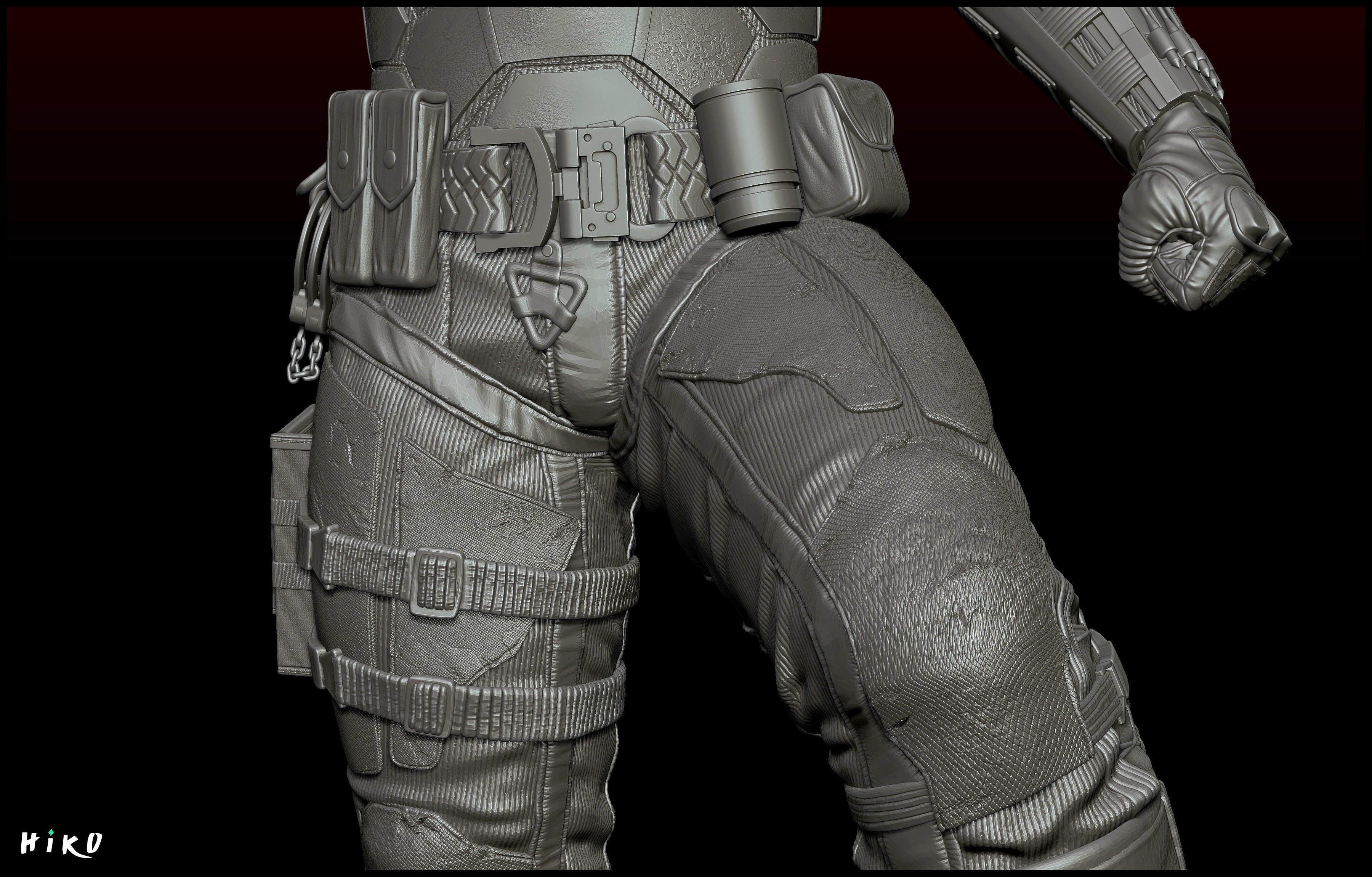 The Batman 2022 - Robert Pattinson STL - 1-6 Scale 3D print model_18