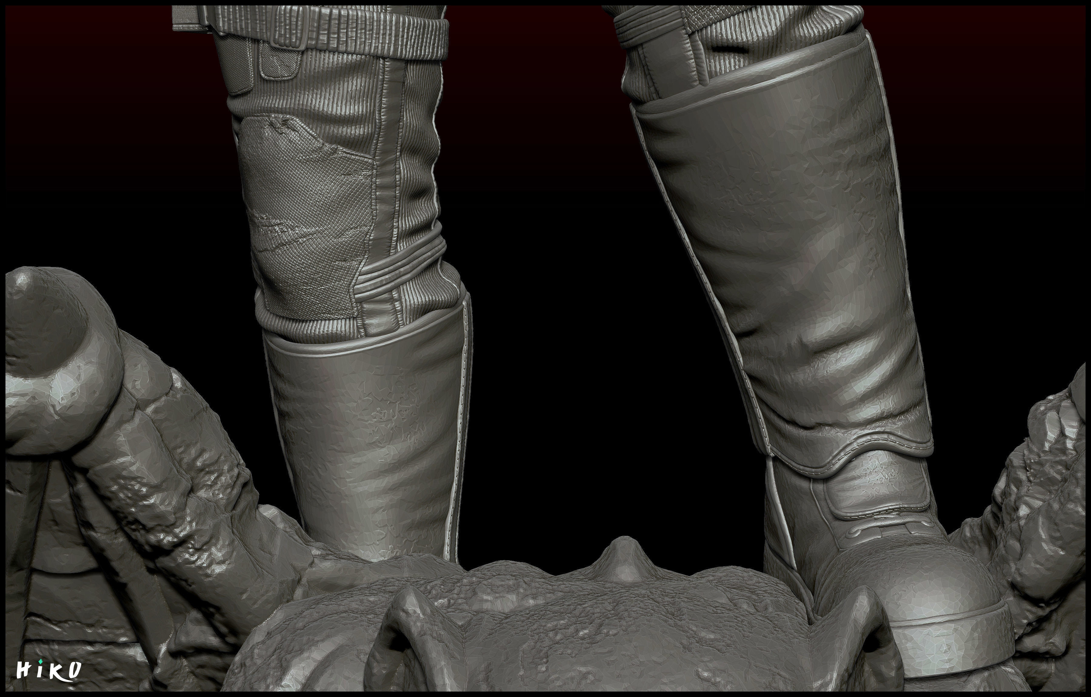 The Batman 2022 - Robert Pattinson STL - 1-6 Scale 3D print model_19